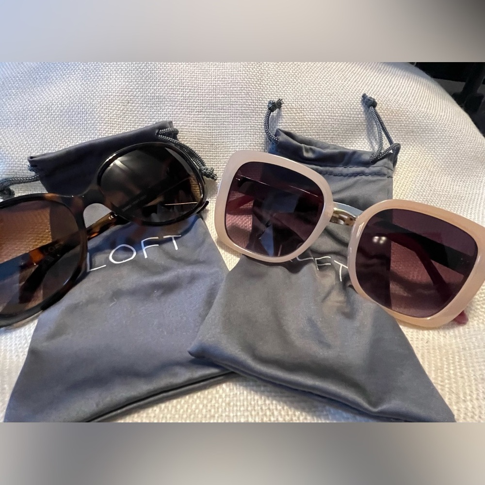 LOFT Tortoise and Blush Sunglasses Duo Set